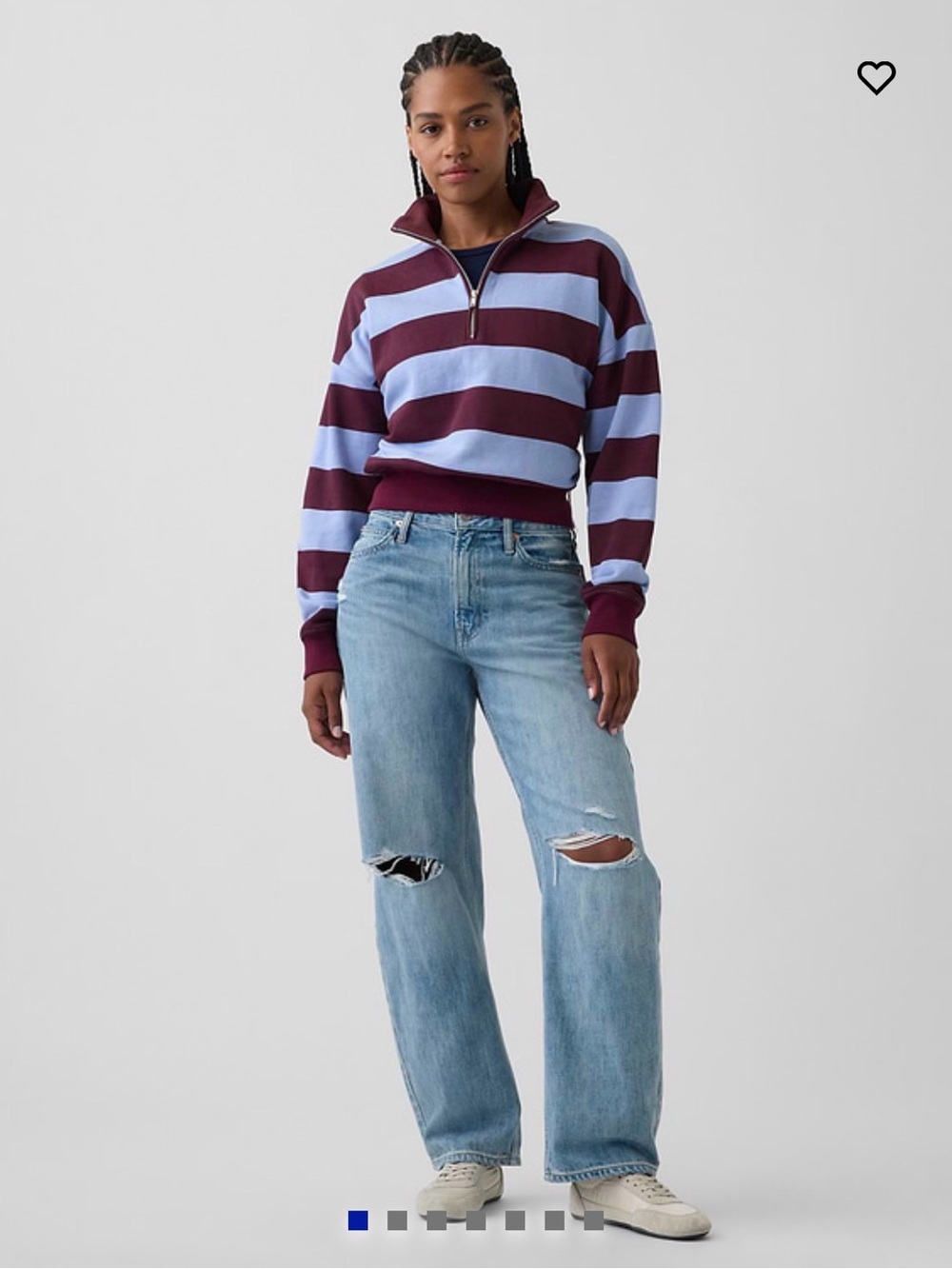 Gap Curvy High Rise Light Blue Barrel  Jeans